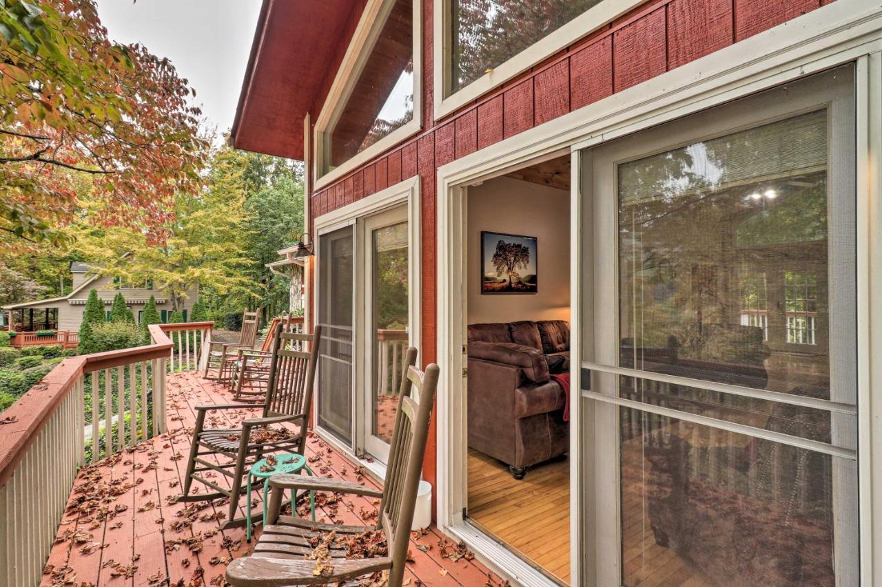 Rustic Red Cabin With Deck In Maggie Valley Club! Luaran gambar